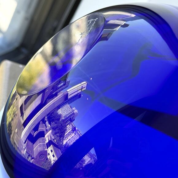 Elsa Peretti For Tiffany & Co. Cobalt Blue Murano Glass Thumbprint Bowl Italy - Picture 16 of 16